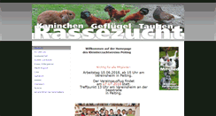 Desktop Screenshot of kleintierzuchtverein-peiting.de