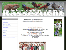 Tablet Screenshot of kleintierzuchtverein-peiting.de